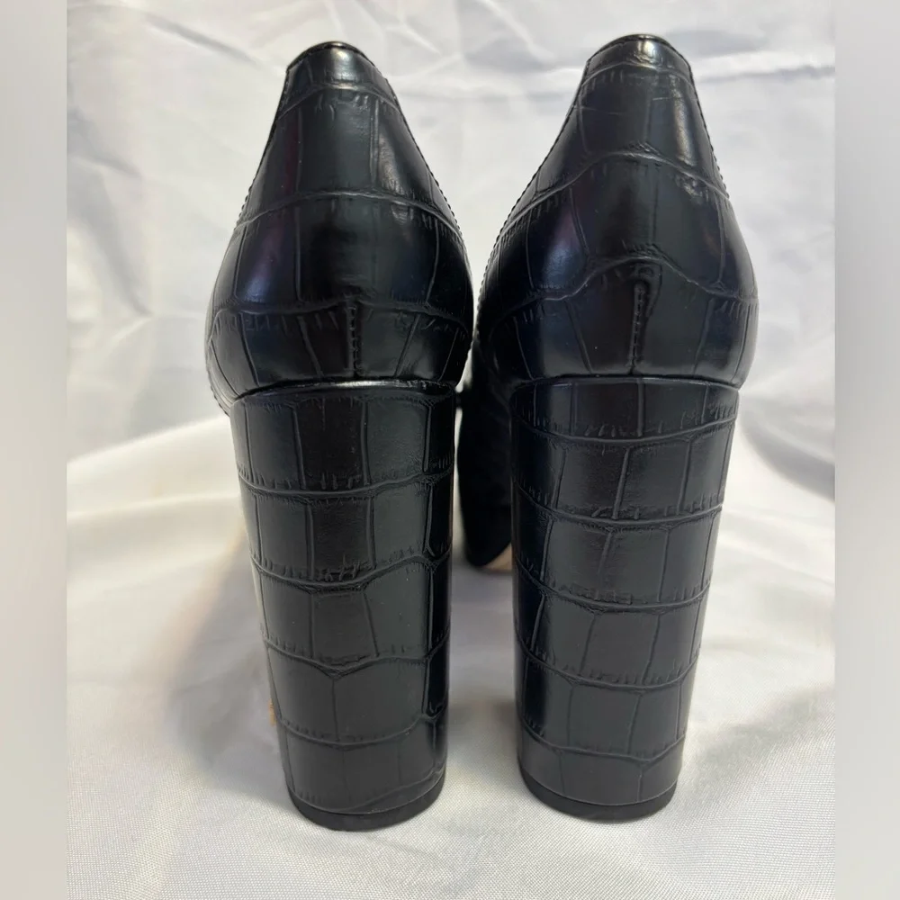 Sam Edelman Black Aretha Platform Loafer Pumps Boho Chic Women’s Size 7 - Picture 3 of 14